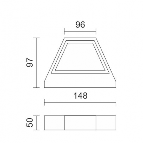 ΑΠΛΙΚΑ LED ΕΞΩΤΕΡΙΚΟΥ ΧΩΡΟΥ 5W 3000K
