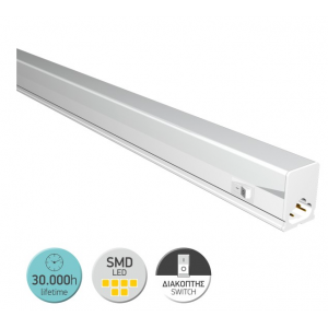 ΓΡΑΜΜΙΚΟ ΦΩΤΙΣΤΙΚΟ LED ΜΕ ΔΙΑΚΟΠΤΗ 18W 4000K