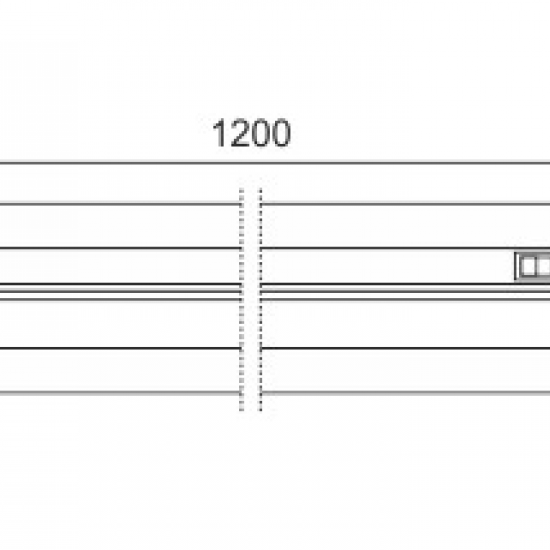 ΓΡΑΜΜΙΚΟ ΦΩΤΙΣΤΙΚΟ LED ΜΕ ΔΙΑΚΟΠΤΗ 18W 4000K