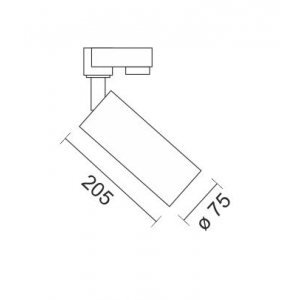 SPOT ΡΑΓΑΣ LED ΡΥΘΜΙΖΟΜΕΝΗΣ ΔΕΣΜΗΣ ΑΛΟΥΜΙΝΙΟ ΛΕΥΚΟ 30W 4000K