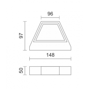 ΑΠΛΙΚΑ LED ΕΞΩΤΕΡΙΚΟΥ ΧΩΡΟΥ 5W 3000K