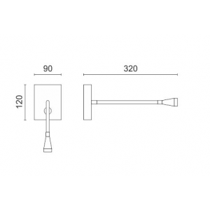 ΦΩΤΙΣΤΙΚΟ ΤΟΙΧΟΥ LED ΕΥΚΑΜΠΤΟ 3W 3000K