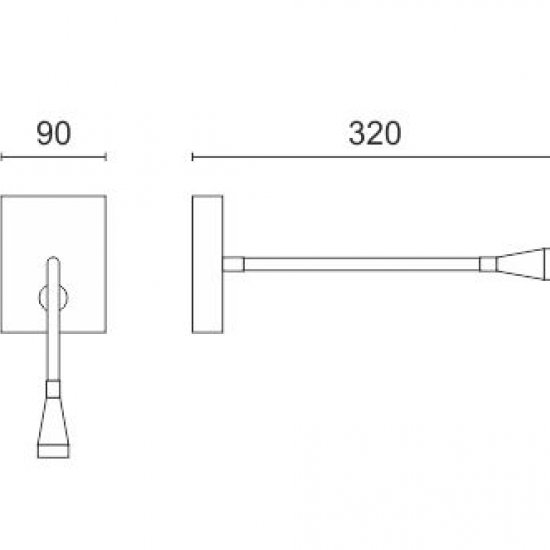 ΦΩΤΙΣΤΙΚΟ ΤΟΙΧΟΥ LED ΕΥΚΑΜΠΤΟ 3W 3000K