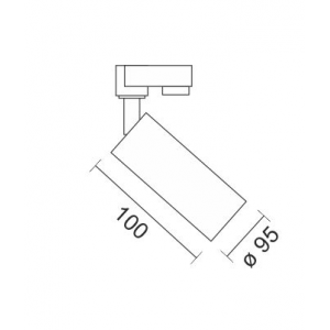 SPOT ΡΑΓΑΣ LED ΑΛΟΥΜΙΝΙΟ ΛΕΥΚΟ 20W 4000K