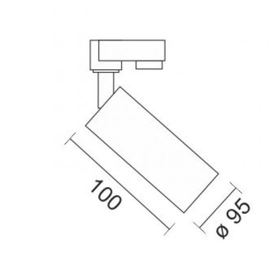 SPOT ΡΑΓΑΣ LED ΑΛΟΥΜΙΝΙΟ ΛΕΥΚΟ 20W 4000K