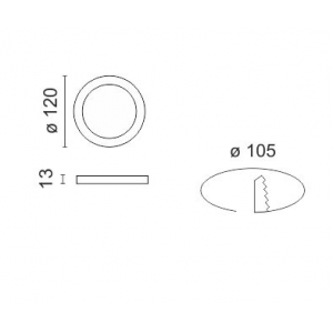 LOW ΧΩΝΕΥΤΟ ΠΑΝΕΛ ΟΡΟΦΗΣ LED 6W 4000K ΑΛΟΥΜΙΝΙΟ ΛΕΥΚΟ