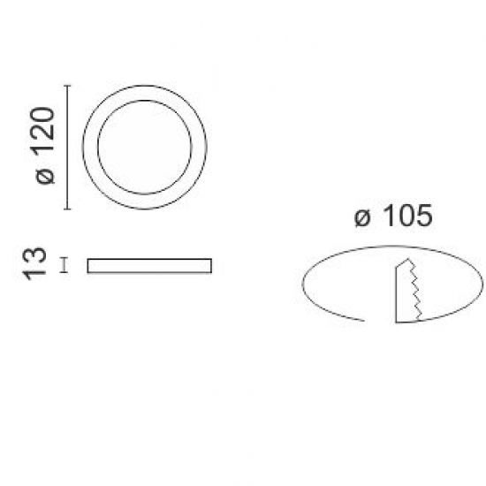 LOW ΧΩΝΕΥΤΟ ΠΑΝΕΛ ΟΡΟΦΗΣ LED 6W 4000K ΑΛΟΥΜΙΝΙΟ ΛΕΥΚΟ