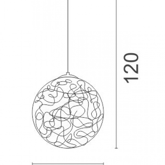 Black Κρεμαστό Μονόφωτο Φωτιστικό