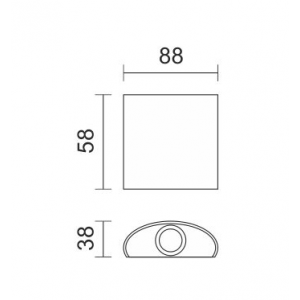 ΑΠΛΙΚΑ LED ΕΞΩΤΕΡΙΚΟΥ ΧΩΡΟΥ 2X1W 3000K