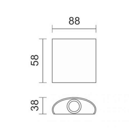 ΑΠΛΙΚΑ LED ΕΞΩΤΕΡΙΚΟΥ ΧΩΡΟΥ 2X1W 3000K