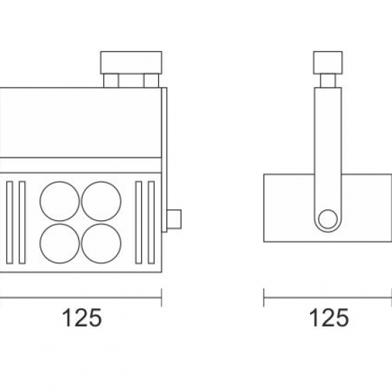 KAPO SPOT ΡΑΓΑΣ LED ΡΥΘΜΙΖΟΜΕΝΟ ΑΛΟΥΜΙΝΙΟ ΛΕΥΚΟ 40W 4000K