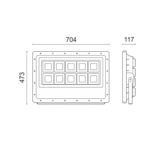 ΠΡΟΒΟΛΕAΣ LED SMD 500W 6000K