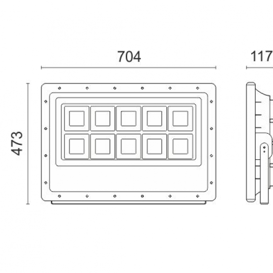 ΠΡΟΒΟΛΕAΣ LED SMD 500W 6000K
