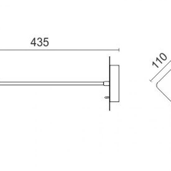 ΦΩΤΙΣΤΙΚΟ ΤΟΙΧΟΥ LED ΕΥΚΑΜΠΤΟ 3W 3000K