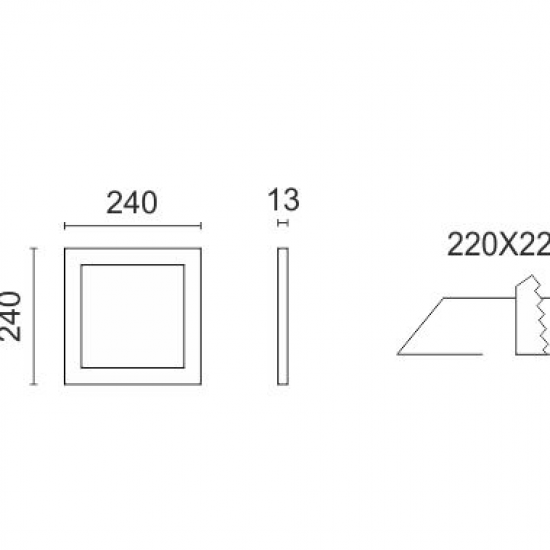NIA ΧΩΝΕΥΤΟ ΛΕΠΤΟ LED ΟΡΟΦΗΣ 24W 4000K ΑΛΟΥΜΙΝΙΟ ΛΕΥΚΟ