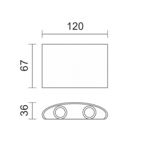 ΑΠΛΙΚΑ LED ΕΞΩΤΕΡΙΚΟΥ ΧΩΡΟΥ 4X1W 3000K