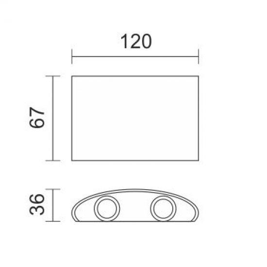 ΑΠΛΙΚΑ LED ΕΞΩΤΕΡΙΚΟΥ ΧΩΡΟΥ 4X1W 3000K