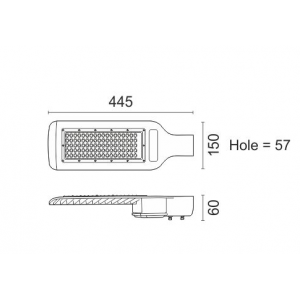 ΦΩΤΙΣΤΙΚΟ ΔΡΟΜΟΥ LED HPL 90W 5000K