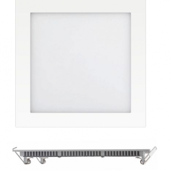 NIA ΧΩΝΕΥΤΟ ΛΕΠΤΟ LED ΟΡΟΦΗΣ 20W 3000K ΑΛΟΥΜΙΝΙΟ ΛΕΥΚΟ