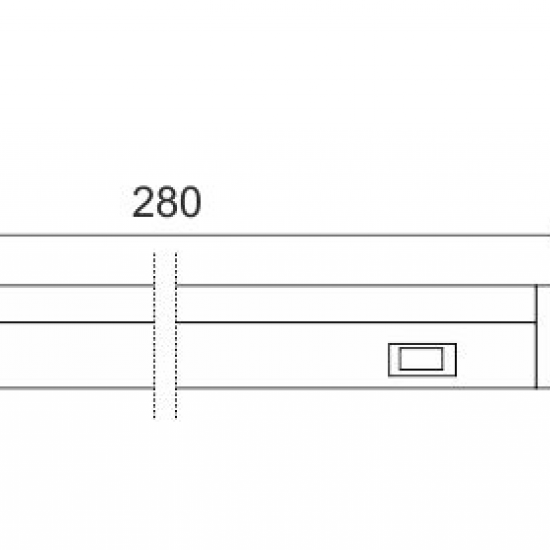 ΓΡΑΜΜΙΚΟ ΦΩΤΙΣΤΙΚΟ LED ΜΕ ΔΙΑΚΟΠΤΗ 4W 4000K