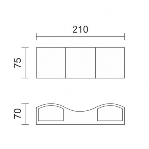 ΑΠΛΙΚΑ LED ΕΞΩΤΕΡΙΚΟΥ ΧΩΡΟΥ 2X5W 3000K