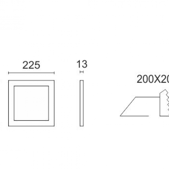 NIA ΧΩΝΕΥΤΟ ΛΕΠΤΟ LED ΟΡΟΦΗΣ 20W 3000K ΑΛΟΥΜΙΝΙΟ ΛΕΥΚΟ