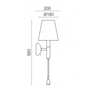 ΑΠΛΙΚΑ ΤΟΙΧΟΥ E27 ΜΕ LED SPOT 3W 3000K