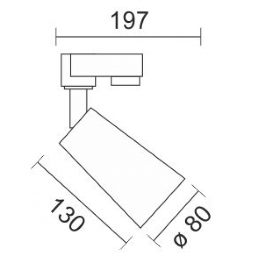 ANGEL SPOT ΡΑΓΑΣ LED ΡΥΘΜΙΖΟΜΕΝΟ ΑΛΟΥΜΙΝΙΟ ΛΕΥΚΟ 30W 4000K