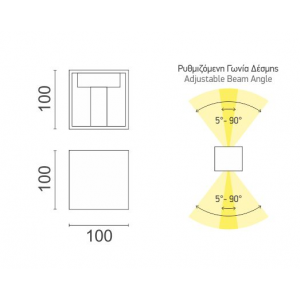 ΑΠΛΙΚΑ LED ΕΞΩΤΕΡΙΚΟΥ ΧΩΡΟΥ 2X3W 4000K