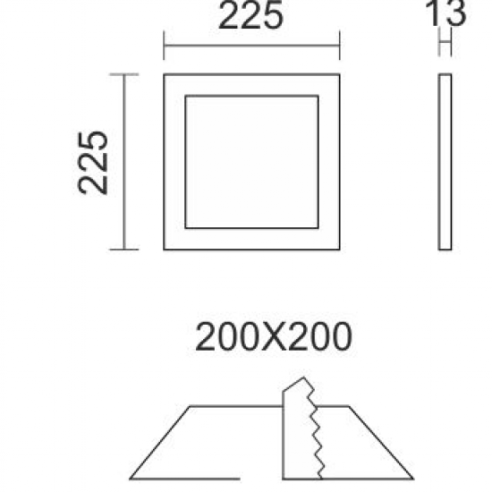 PETO ΧΩΝΕΥΤΟ ΛΕΠΤΟ LED ΟΡΟΦΗΣ 18W 4000K ΑΛΟΥΜΙΝΙΟ ΛΕΥΚΟ