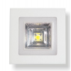 SALLOW ΧΩΝΕΥΤΟ LED ΟΡΟΦΗΣ 6W ΑΛΟΥΜΙΝΙΟ ΛΕΥΚΟ 4000/3000K