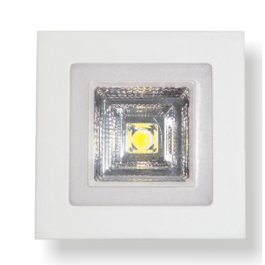 SALLOW ΧΩΝΕΥΤΟ LED ΟΡΟΦΗΣ 6W ΑΛΟΥΜΙΝΙΟ ΛΕΥΚΟ 4000/3000K