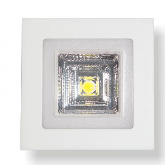 SALLOW ΧΩΝΕΥΤΟ LED ΟΡΟΦΗΣ 6W ΑΛΟΥΜΙΝΙΟ ΛΕΥΚΟ 4000/3000K