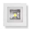 SALLOW ΧΩΝΕΥΤΟ LED ΟΡΟΦΗΣ 12W ΑΛΟΥΜΙΝΙΟ ΛΕΥΚΟ 4000/3000K