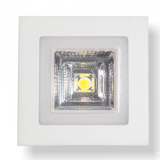 SALLOW ΧΩΝΕΥΤΟ LED ΟΡΟΦΗΣ 12W ΑΛΟΥΜΙΝΙΟ ΛΕΥΚΟ 4000/3000K
