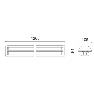 ΓΡΑΜΜΙΚΟ ΦΩΤΙΣΤΙΚΟ LED ΣΤΕΓΑΝΟ T8