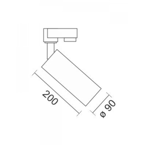 SPOT ΡΑΓΑΣ LED ΡΥΘΜΙΖΟΜΕΝΗΣ ΔΕΣΜΗΣ ΑΛΟΥΜΙΝΙΟ ΜΑΥΡΟ 30W 3000K