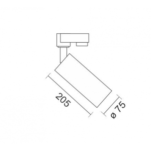 SPOT ΡΑΓΑΣ LED ΡΥΘΜΙΖΟΜΕΝΗΣ ΔΕΣΜΗΣ ΑΛΟΥΜΙΝΙΟ ΜΑΥΡΟ 30W 4000K