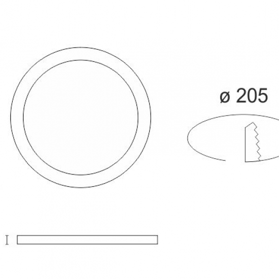 Slim Χωνευτό Οροφής LED 20W 4000K