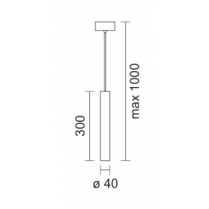 ΚΡΕΜΑΣΤΟ ΦΩΤΙΣΤΙΚΟ LED 8W 3000K