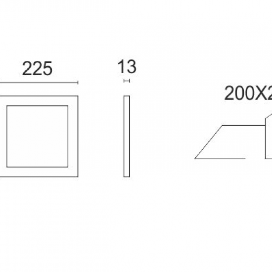 SOCK Χωνευτό Οροφής LED