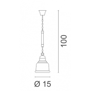 Cup Κρεμαστό Μονόφωτο Φωτιστικό