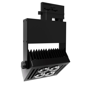 KAPO SPOT ΡΑΓΑΣ LED ΡΥΘΜΙΖΟΜΕΝΟ ΑΛΟΥΜΙΝΙΟ ΜΑΥΡΟ 40W 4000K