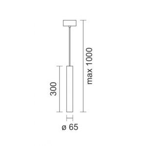 ΚΡΕΜΑΣΤΟ SPOT LED ΡΥΘΜΙΖΟΜΕΝΗΣ ΔΕΣΜΗΣ 15W 3000K