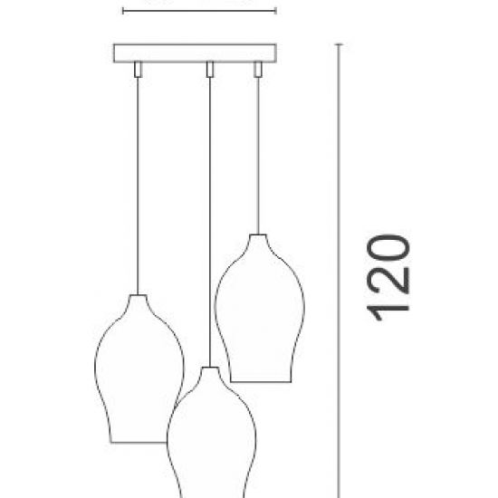 Park Κρεμαστό Πολύφωτο Φωτιστικό