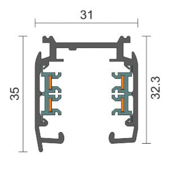 ΡΑΓΑ ΓΙΑ ΣΠΟΤ 2 ΜΕΤΡΑ ΑΛΟΥΜΙΝΙΟΥ ΛΕΥΚΟ
