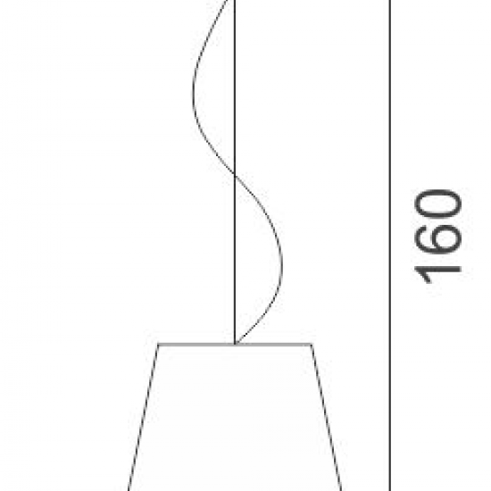 Acryl Κρεμαστό Μονόφωτο Φωτιστικό