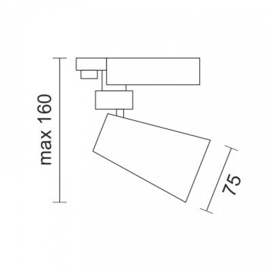 SPOT ΡΑΓΑΣ LED ΡΥΘΜΙΖΟΜΕΝΟ ΑΛΟΥΜΙΝΙΟ ΜΑΥΡΟ 12W 4000K