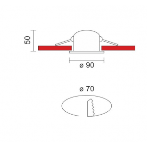 NEW ΣΠΟΤ ΧΩΝΕΥΤΟ ΟΡΟΦΗΣ LED 6W ΑΛΟΥΜΙΝΙΟ ΛΕΥΚΟ 