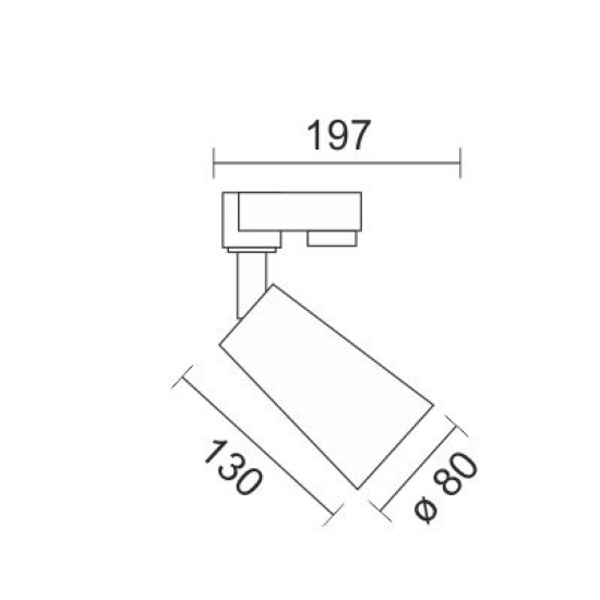 ANGEL SPOT ΡΑΓΑΣ LED ΡΥΘΜΙΖΟΜΕΝΟ ΑΛΟΥΜΙΝΙΟ ΜΑΥΡΟ 30W 3000K